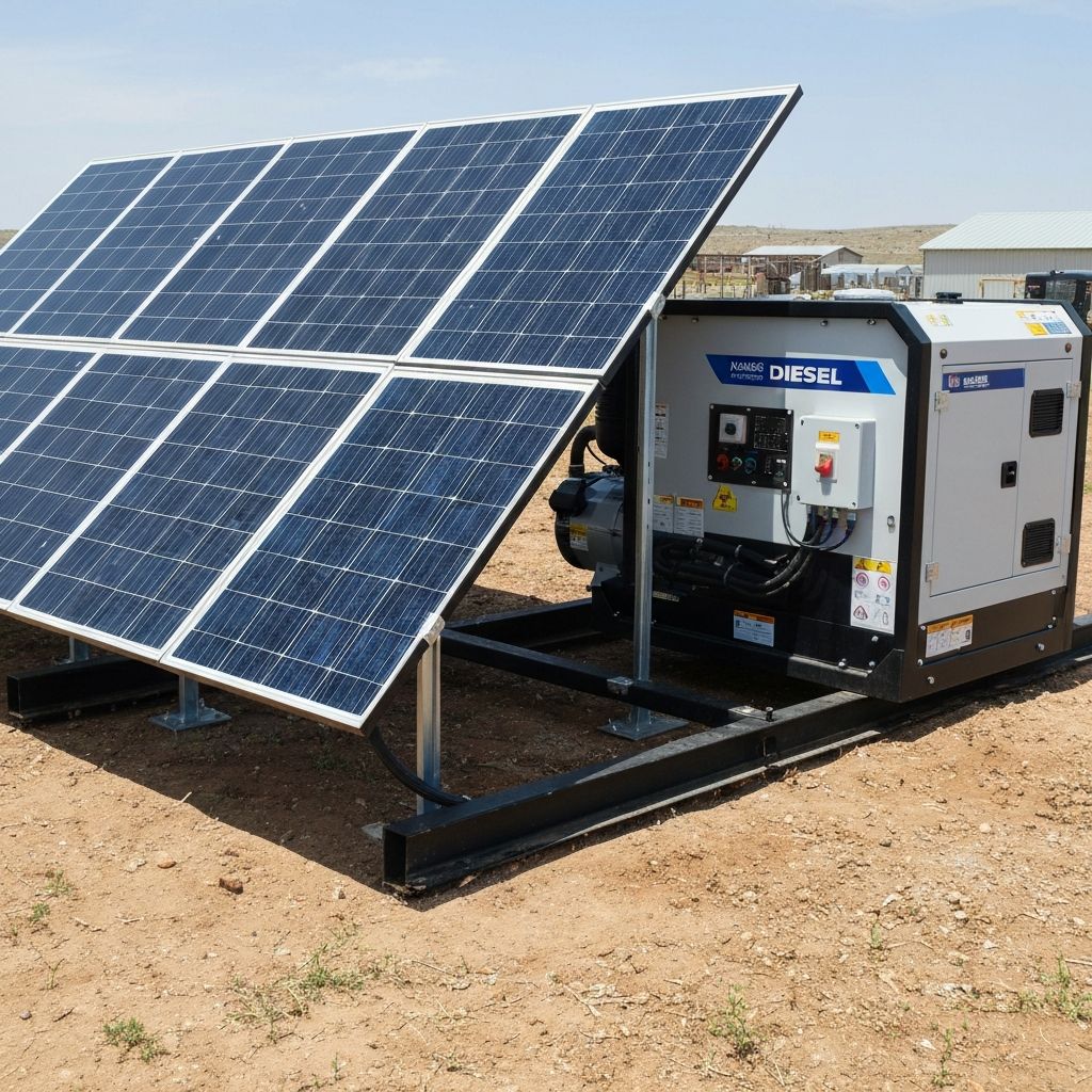 Hybrid Solar-Diesel System Operation